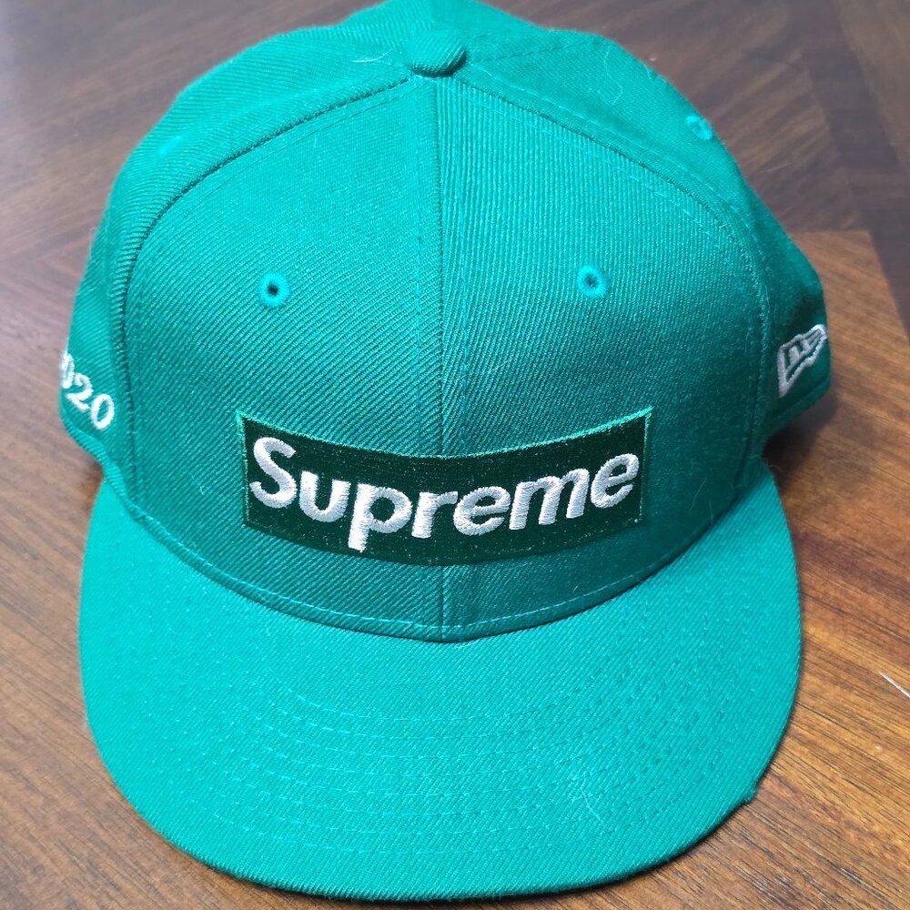Supreme $1M Metallic Box Logo New Era Green
